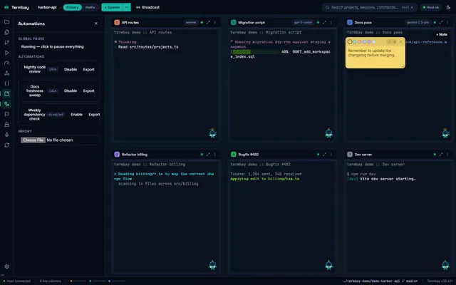 Automations and pipeline supervisor