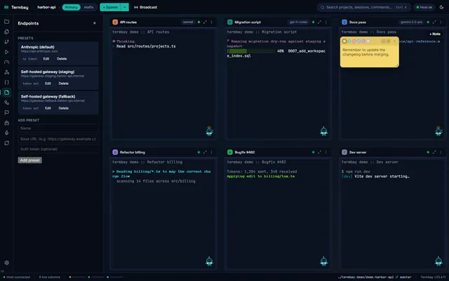 Endpoint presets with automatic failover